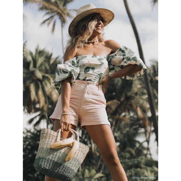 Billabong x Salty Blonde Straw Tote - Picture 5 of 8